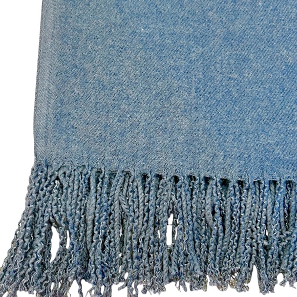 NWOT Very Soft Acrylic Blue Winter Scarf - Picture 2 of 4